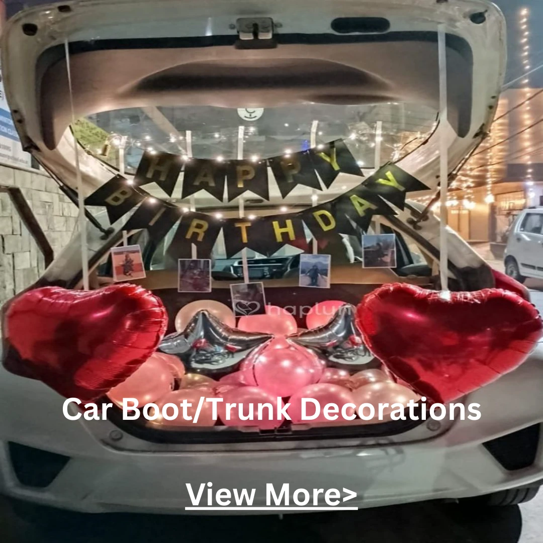 Car boot decoration for birthday noida